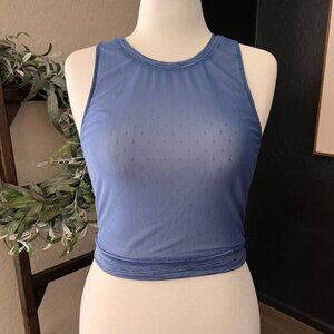 Zyia Luxe Mesh Crop Top - No Bra Included -‎ Size M